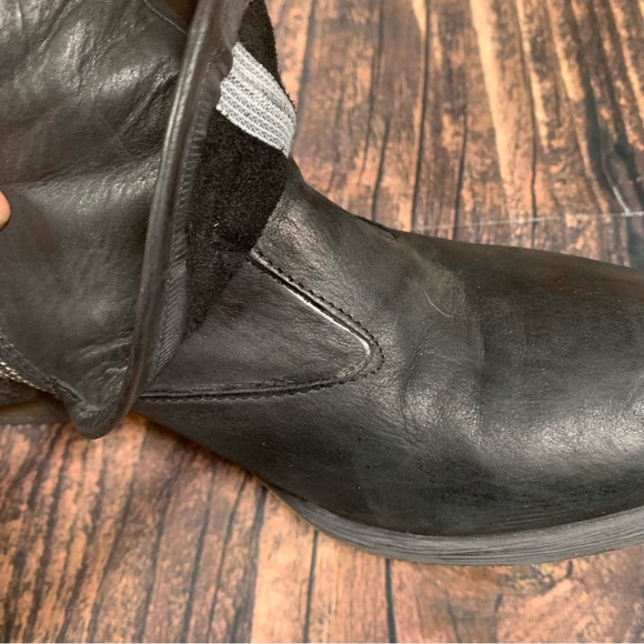 Donald J Pliner Sz 8.5 Devi 12 Black Leather Italy Zippers Knee Riding 18” Boots - Picture 9 of 16